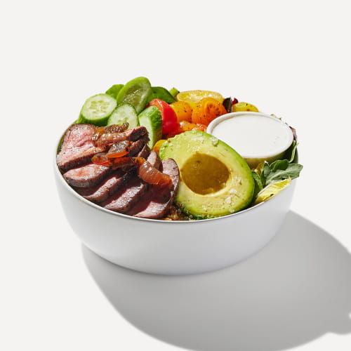 Steak Avocado & Lentils