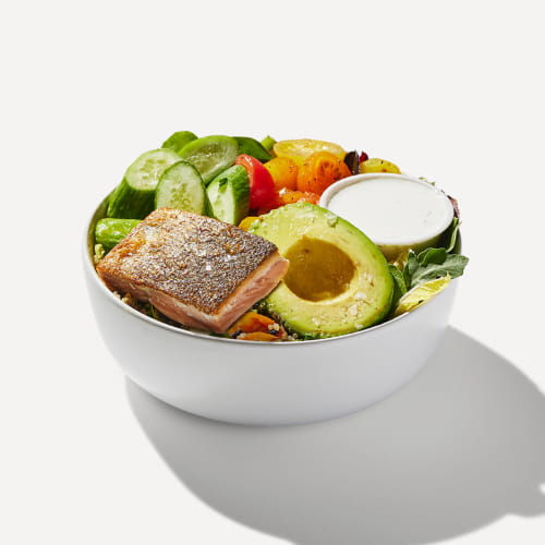 Alaskan Salmon Avocado & Lentils