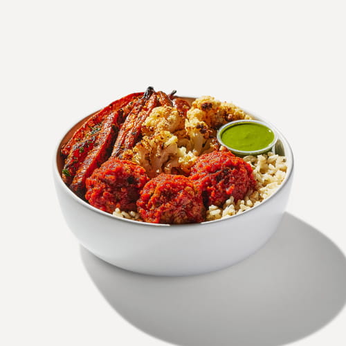 Spicy Meatball Family Style